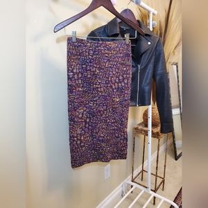 ZARA Pattern Knit Skirt Sz. M